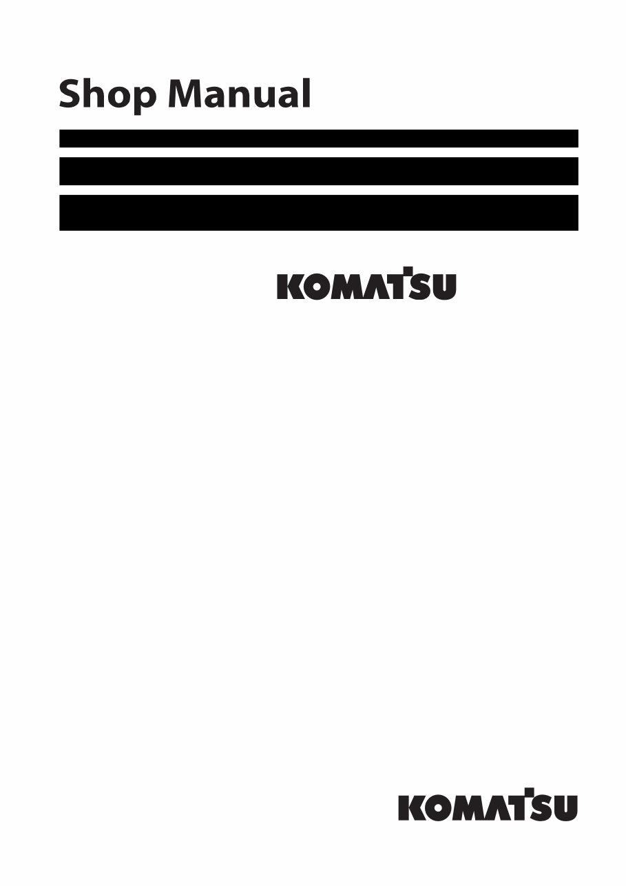 KOMATSU PC230NHD-8 Hydraulic Excavator Service Manual preview img 1