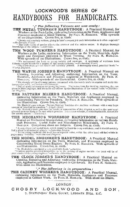 The Watch Jobber's Handybook - A Practical Manual on Cleaning, Repairing and Adjusting: Embracing Information on the Tools, Materials Appliances and P - Paul N. Hasluck preview img 2