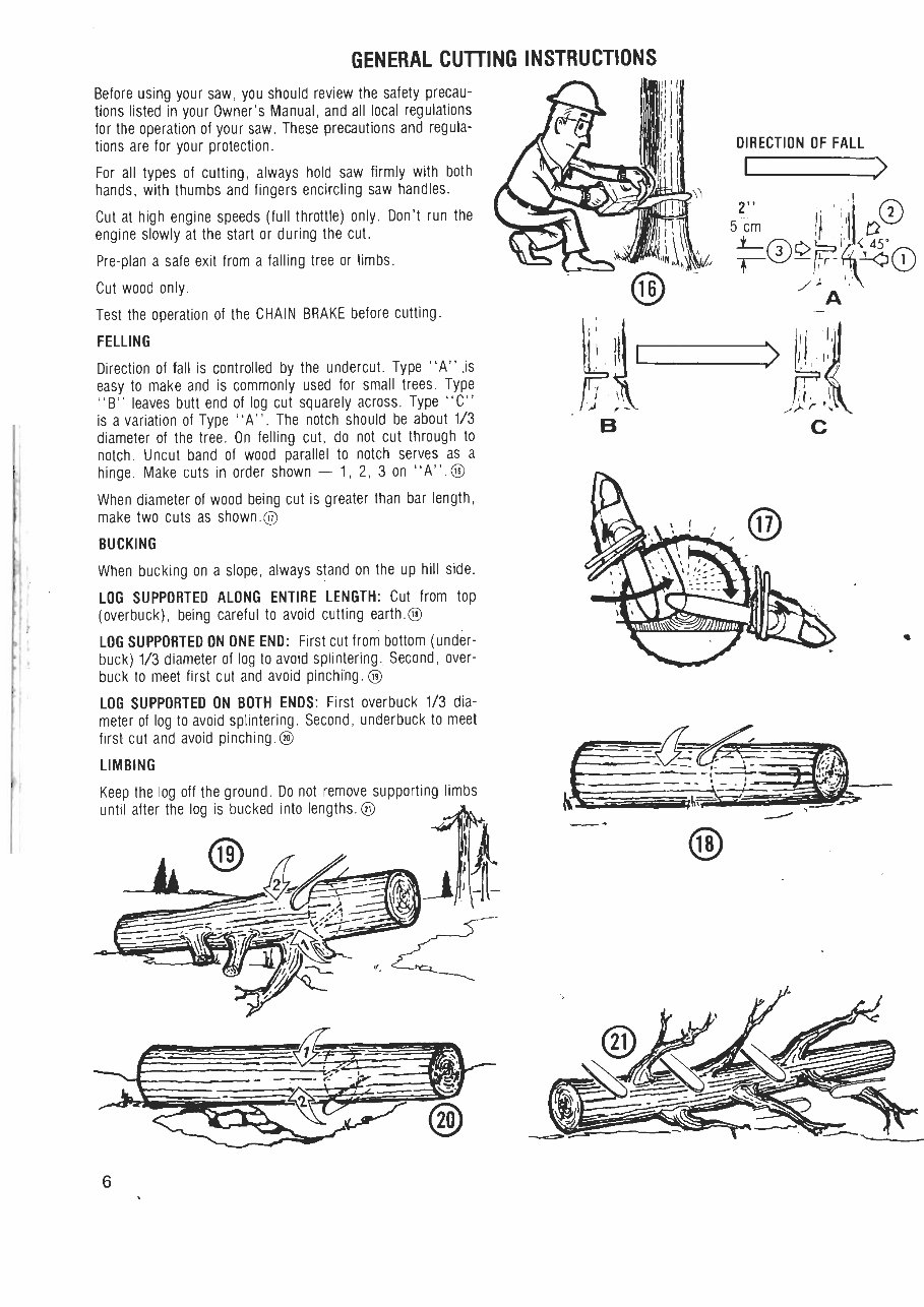 McCulloch 610 / 650 Chain Saw Owners Manual preview img 6