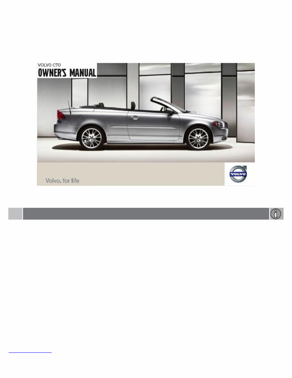 2007 Volvo V70 Owners Manual preview img 1