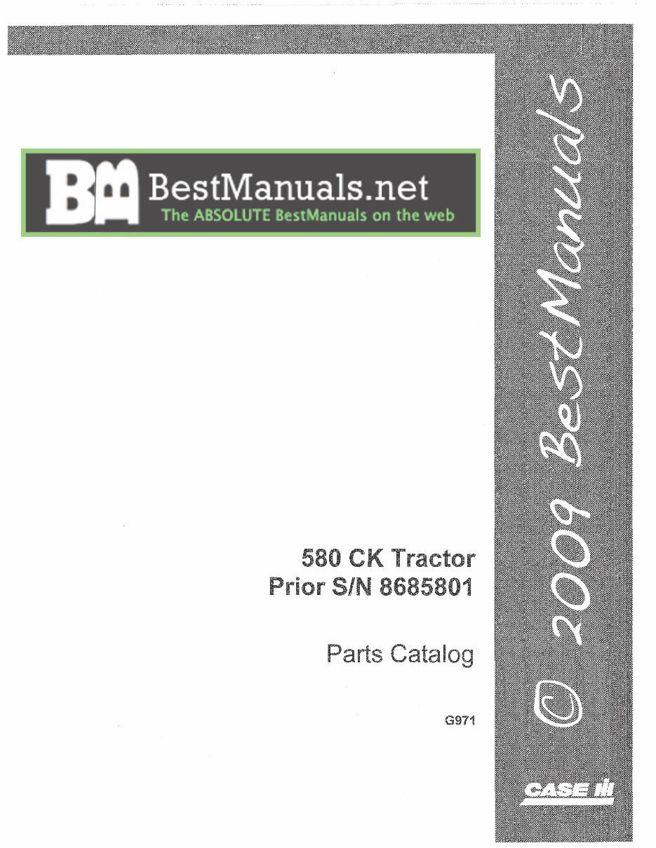 1966-1971 Case 580 CK Construction King & 33 Loader & 33s Backhoe Parts Catalog preview img 1