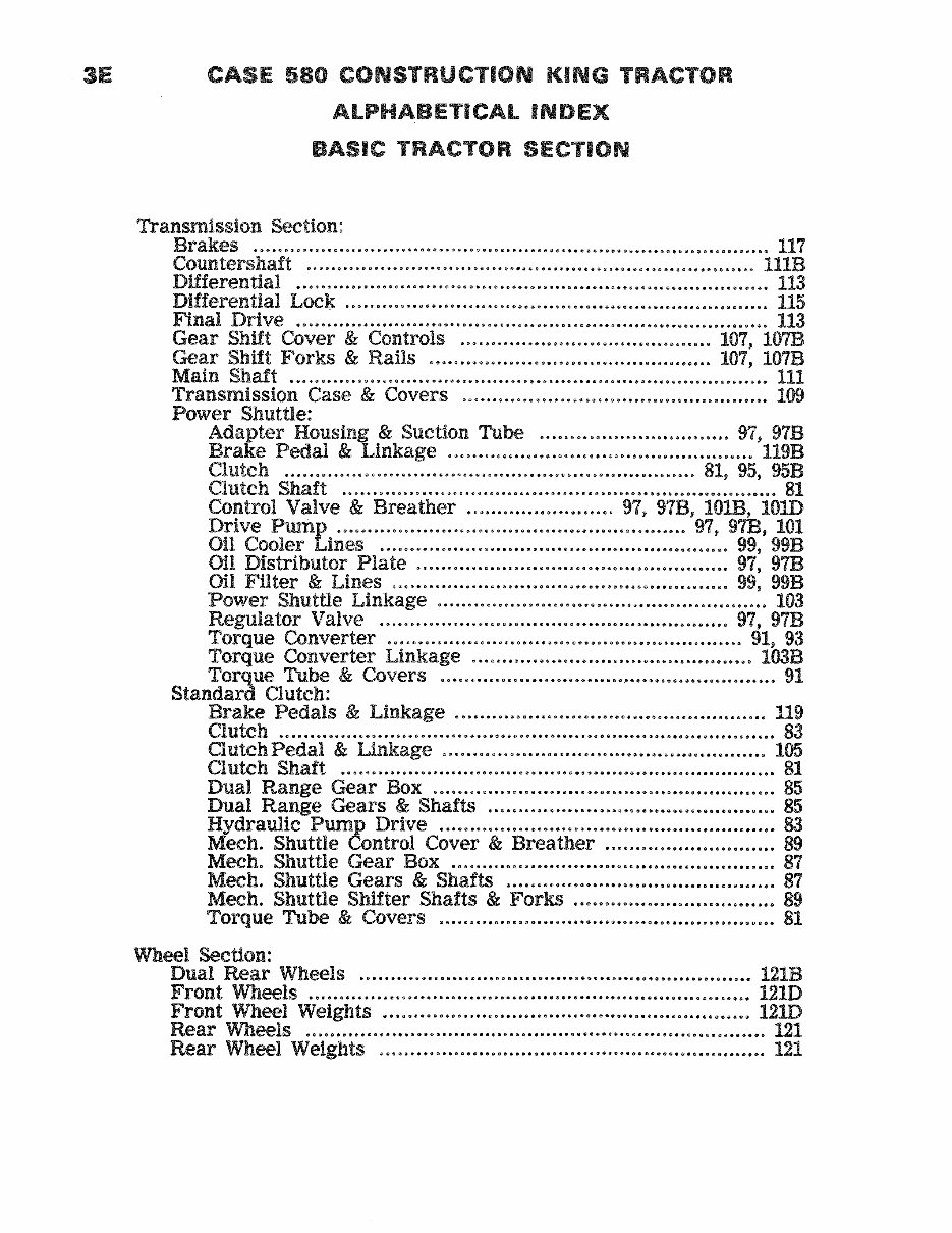 1966-1971 Case 580 CK Construction King & 33 Loader & 33s Backhoe Parts Catalog preview img 10