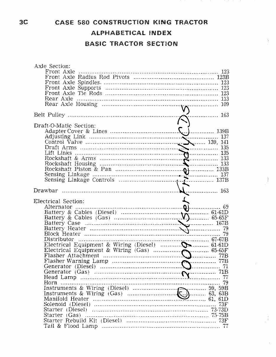 1966-1971 Case 580 CK Construction King & 33 Loader & 33s Backhoe Parts Catalog preview img 8