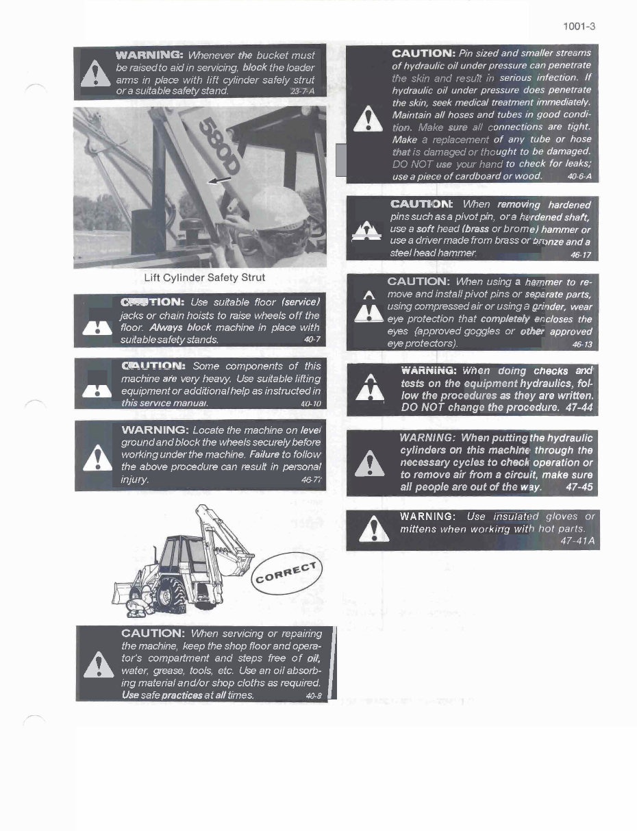 CASE Tractor 580D 580 CK Loader BACKHOE DIGGER Workshop Repair Service Manual preview img 3