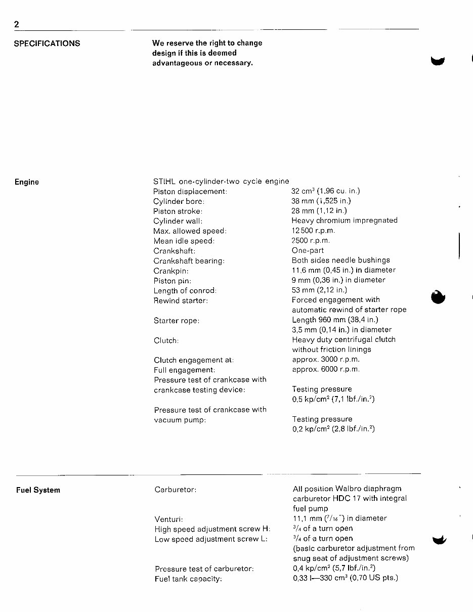 Stihl 015 015L Chainsaw Service Repair Workshop Manual preview img 3