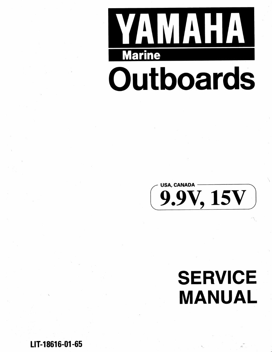 YAMAHA OUTBOARD 9.9FMH, 15FMH Full Service Repair Manual preview img 1