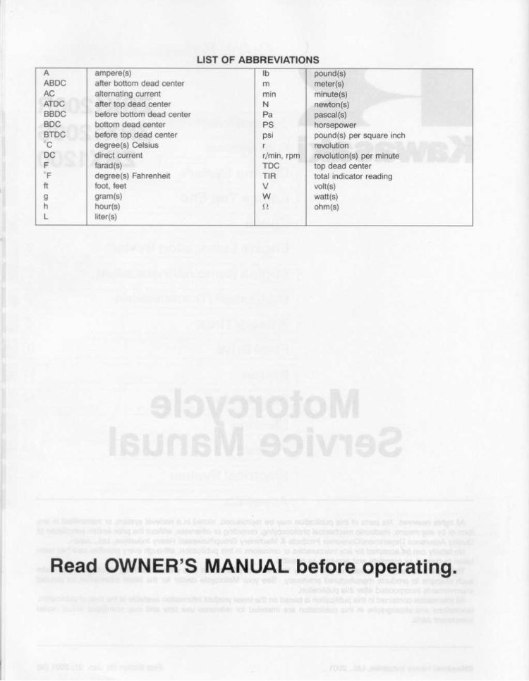 2001-2008 Kawasaki ZRX1200R Service & Repair Manual preview img 5