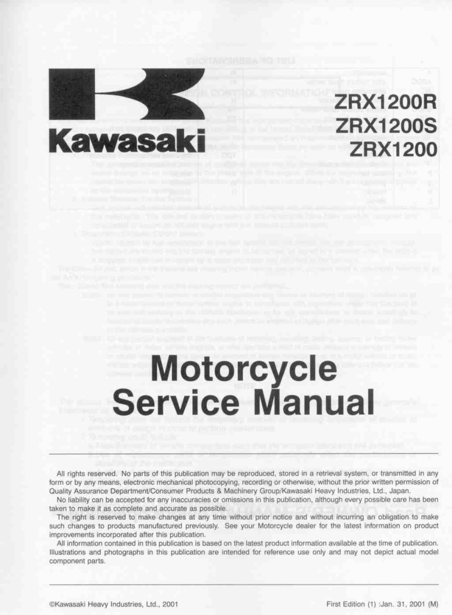 2001-2008 Kawasaki ZRX1200R Service & Repair Manual preview img 7