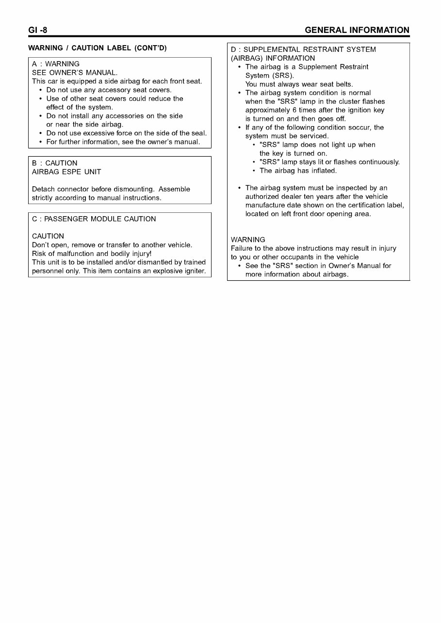 2008 Hyundai Sonata Service & Repair Manual preview img 8