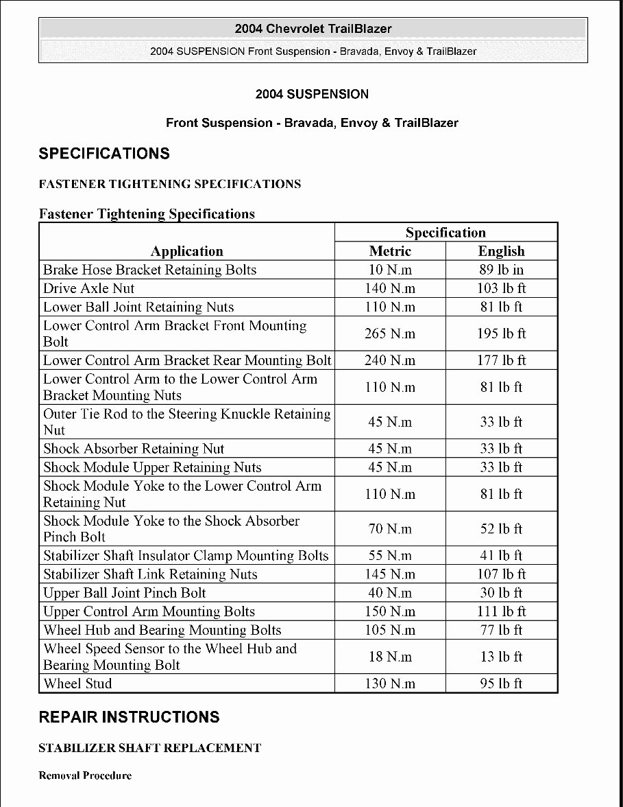 2006 GMC Envoy Service & Repair Manual preview img 1