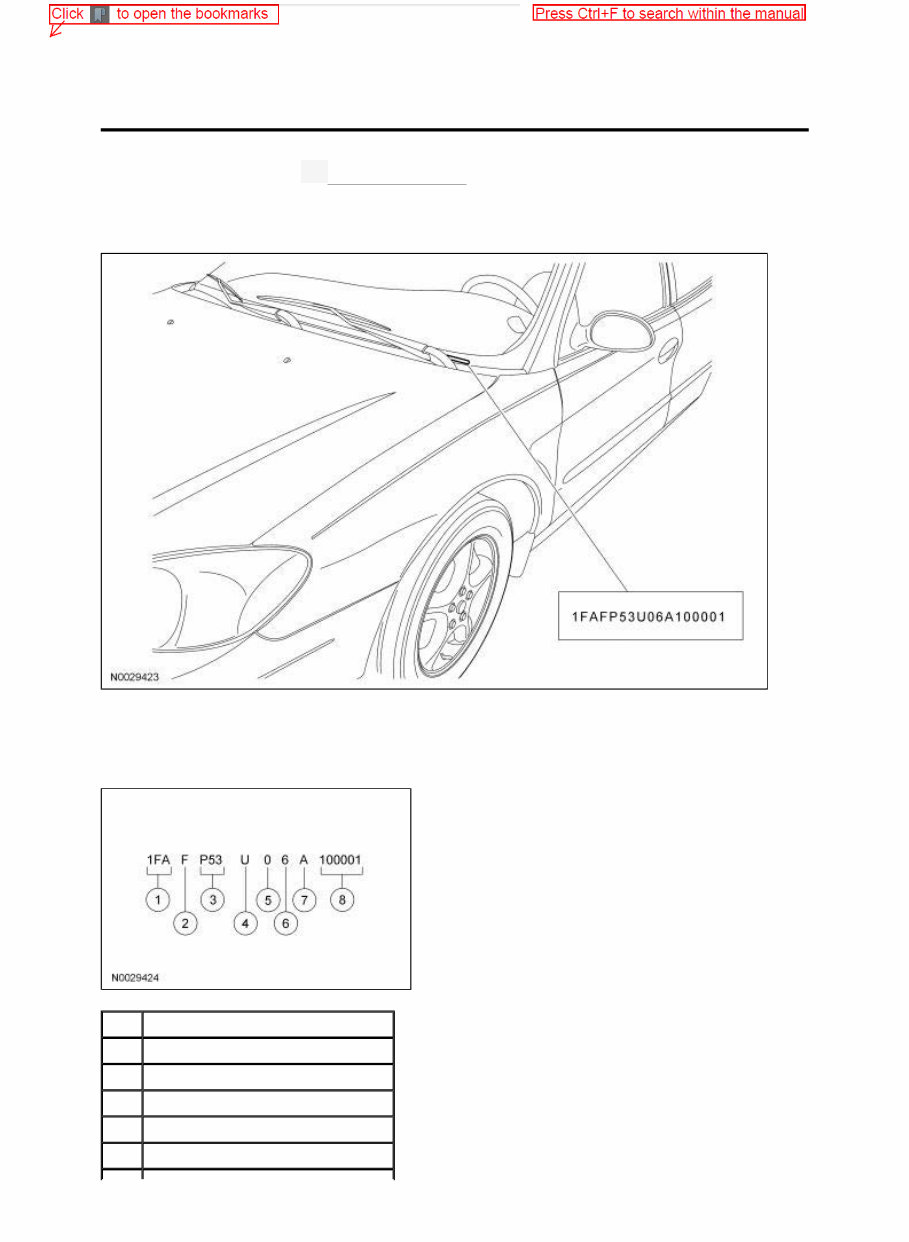 2006 FORD TAURUS Workshop Service Repair Manual preview img 1