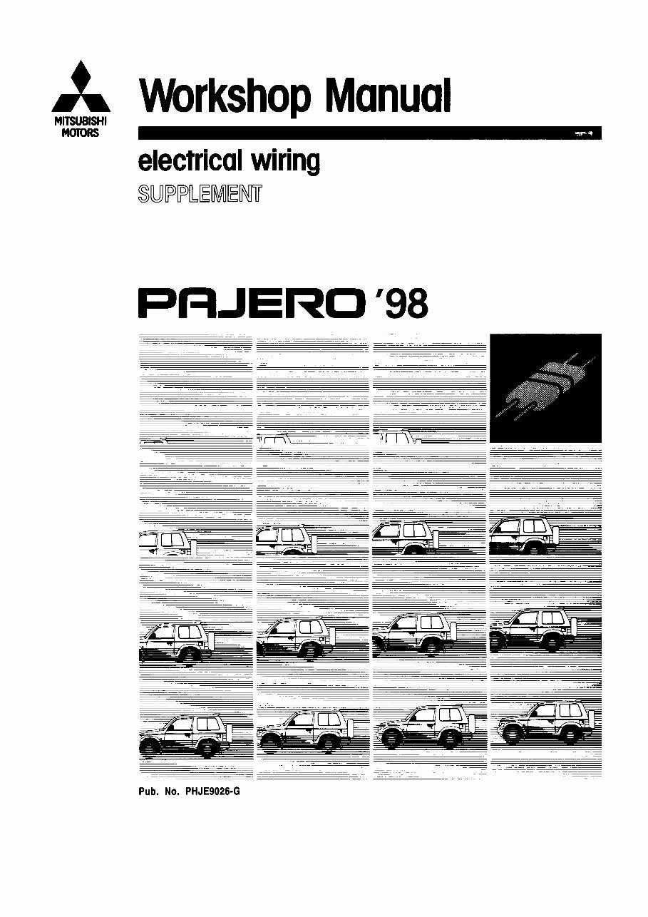 19911999 Mitsubishi Pajero Electrical Wiring Diagram Manual