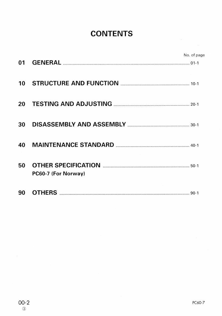 KOMATSU PC60-7 Hydraulic Excavator Service Repair Manual !!! preview img 2