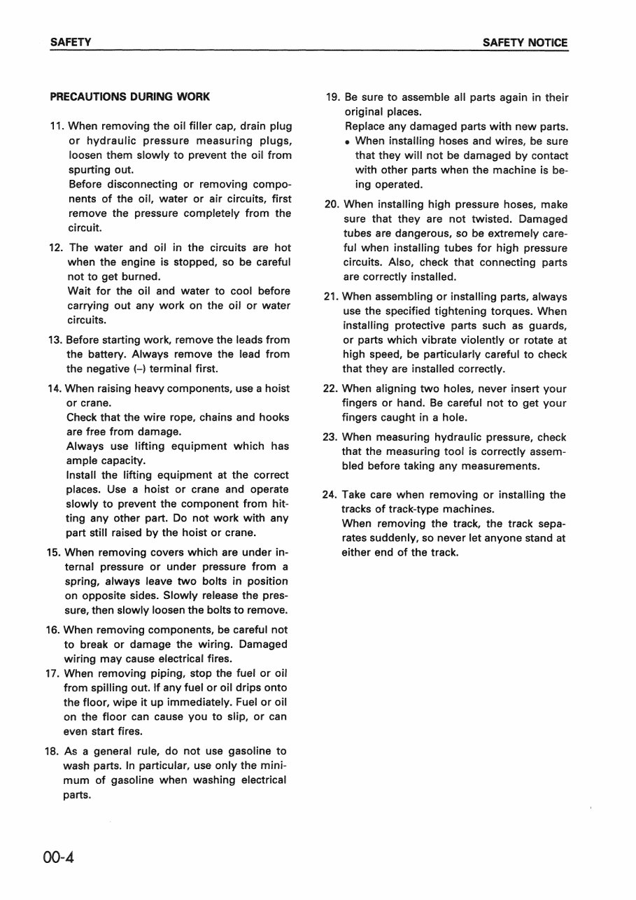 Komatsu PC50UU-2 hydraulic Excavator Service & Repair Manual preview img 8