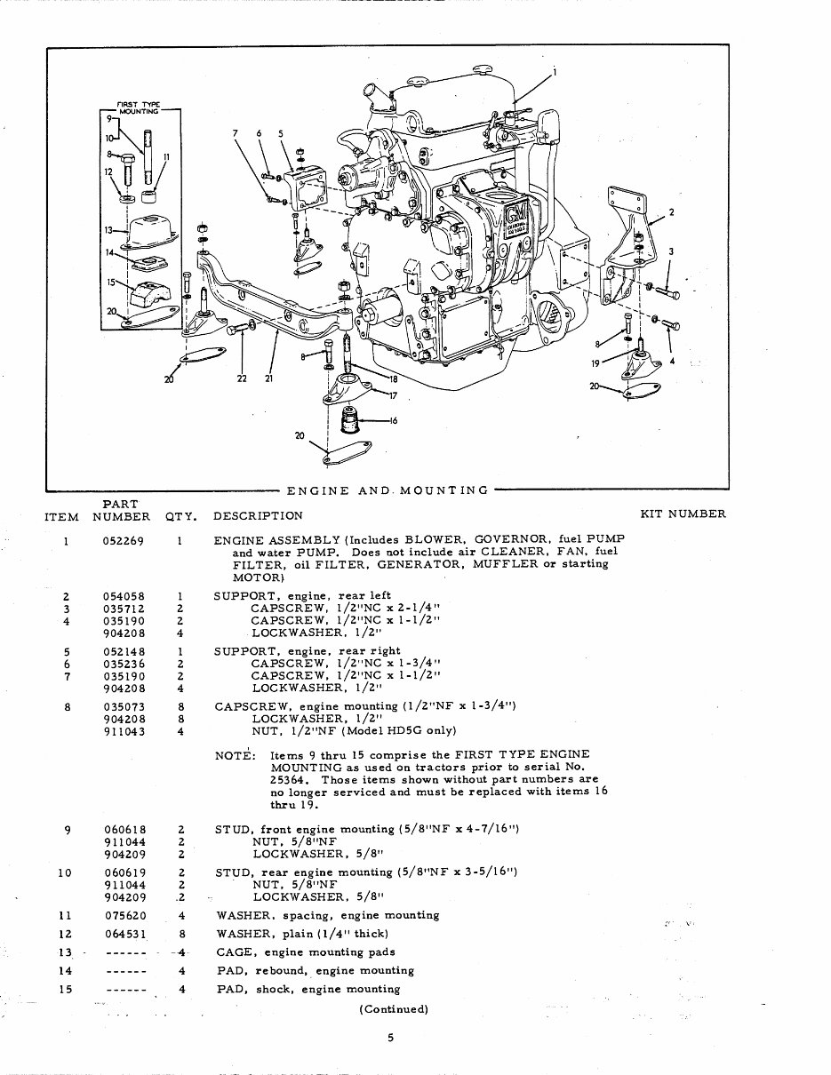 ALLIS CHALMERS HD5 Crawler Tractor Parts Manual preview img 5