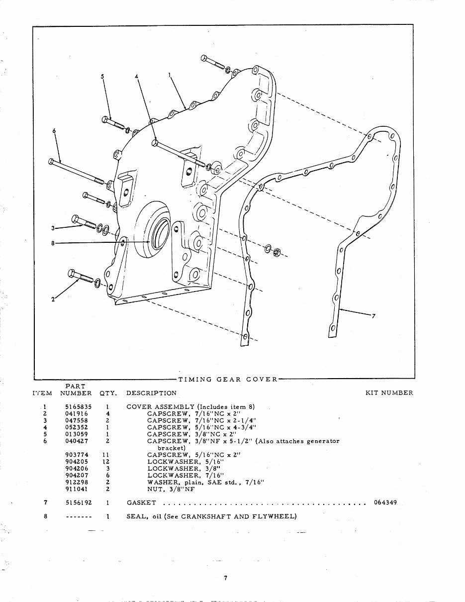 ALLIS CHALMERS HD5 Crawler Tractor Parts Manual preview img 7