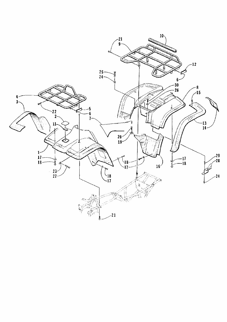 1998 Arctic Cat ATV 500 4X4 98A4G Parts Catalog preview img 3