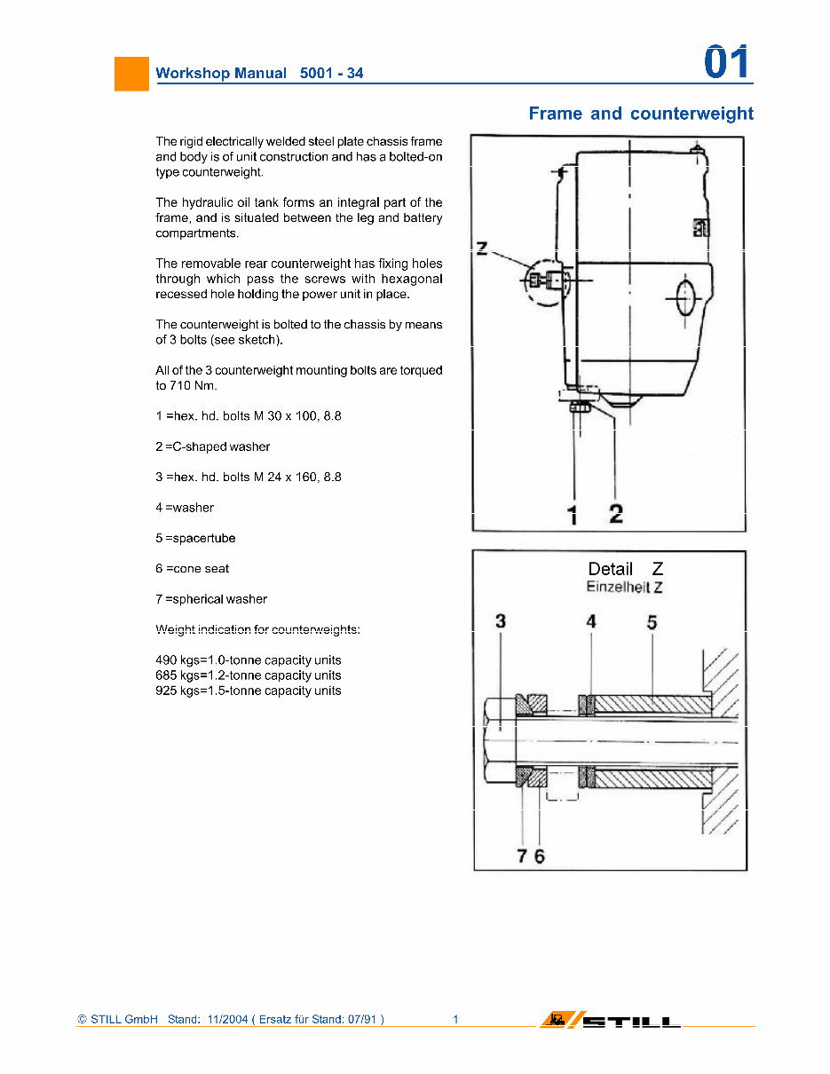 Still R50-10, R50-12, R50-15, R50-16 Electric Fork Truck Service Repair Workshop Manual preview img 2