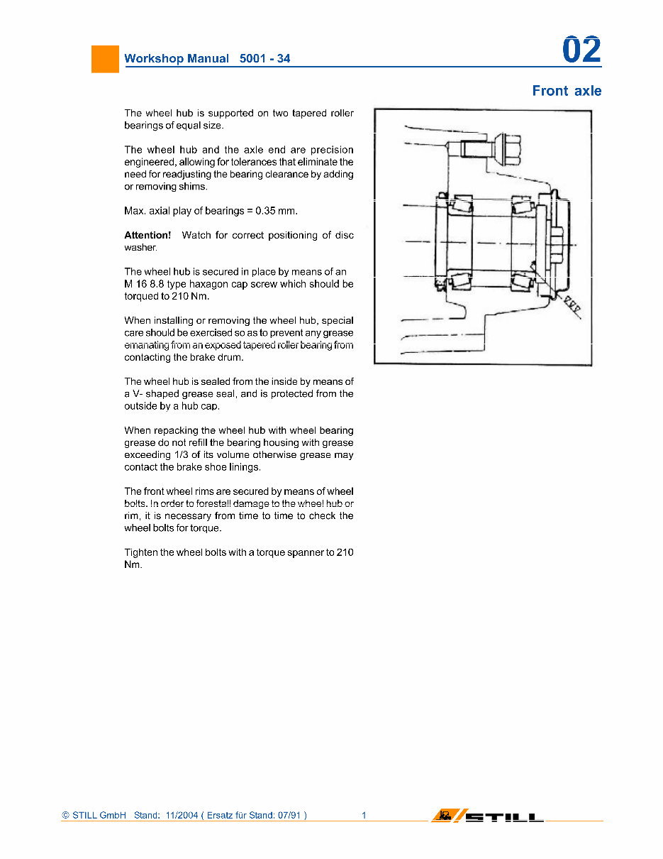 Still R50-10, R50-12, R50-15, R50-16 Electric Fork Truck Service Repair Workshop Manual preview img 4