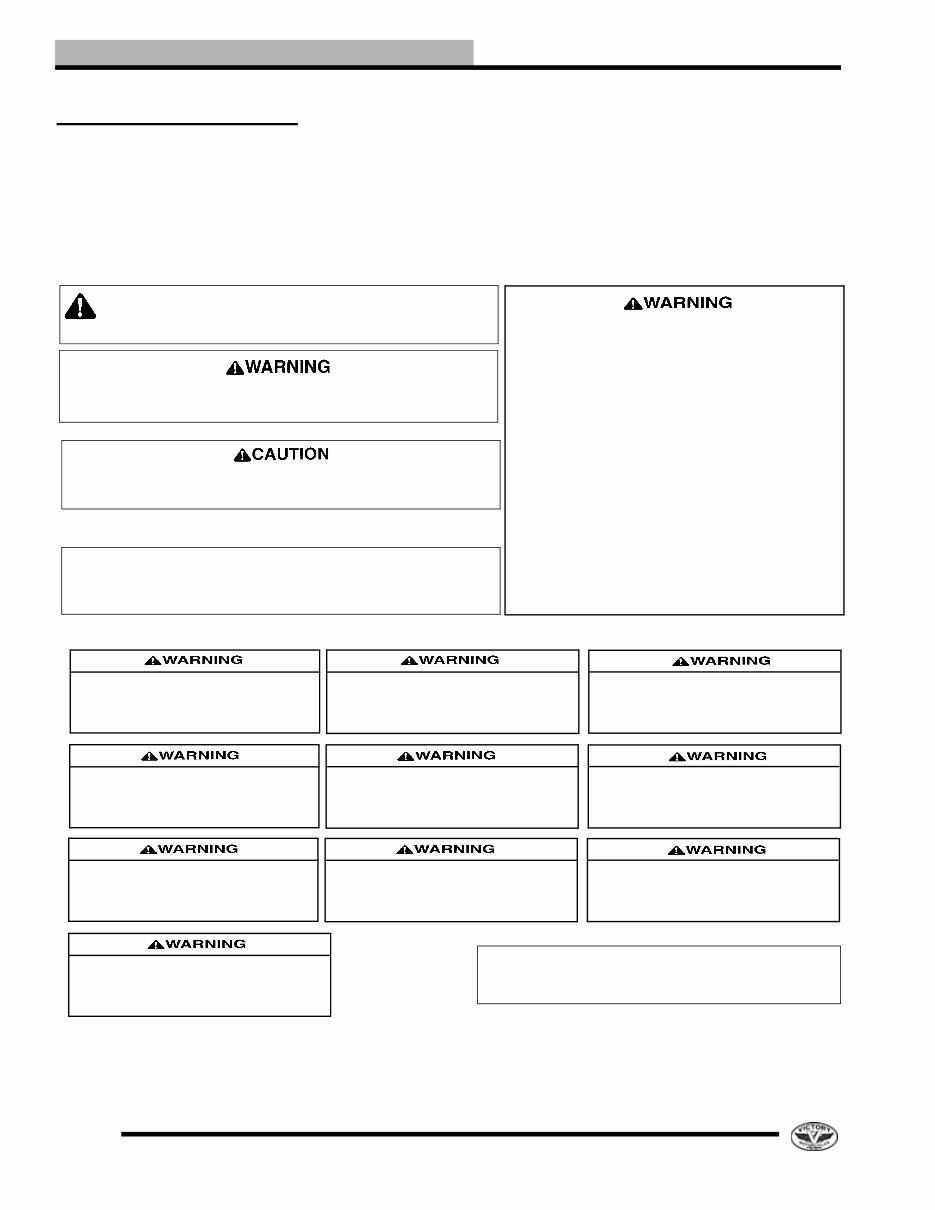 Polaris VICTORY service manual, free preview! preview img 6