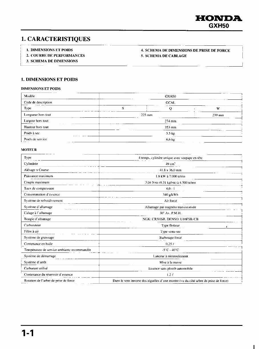 Honda GXH50 Horizontal Shaft Engine Repair Manual preview img 10