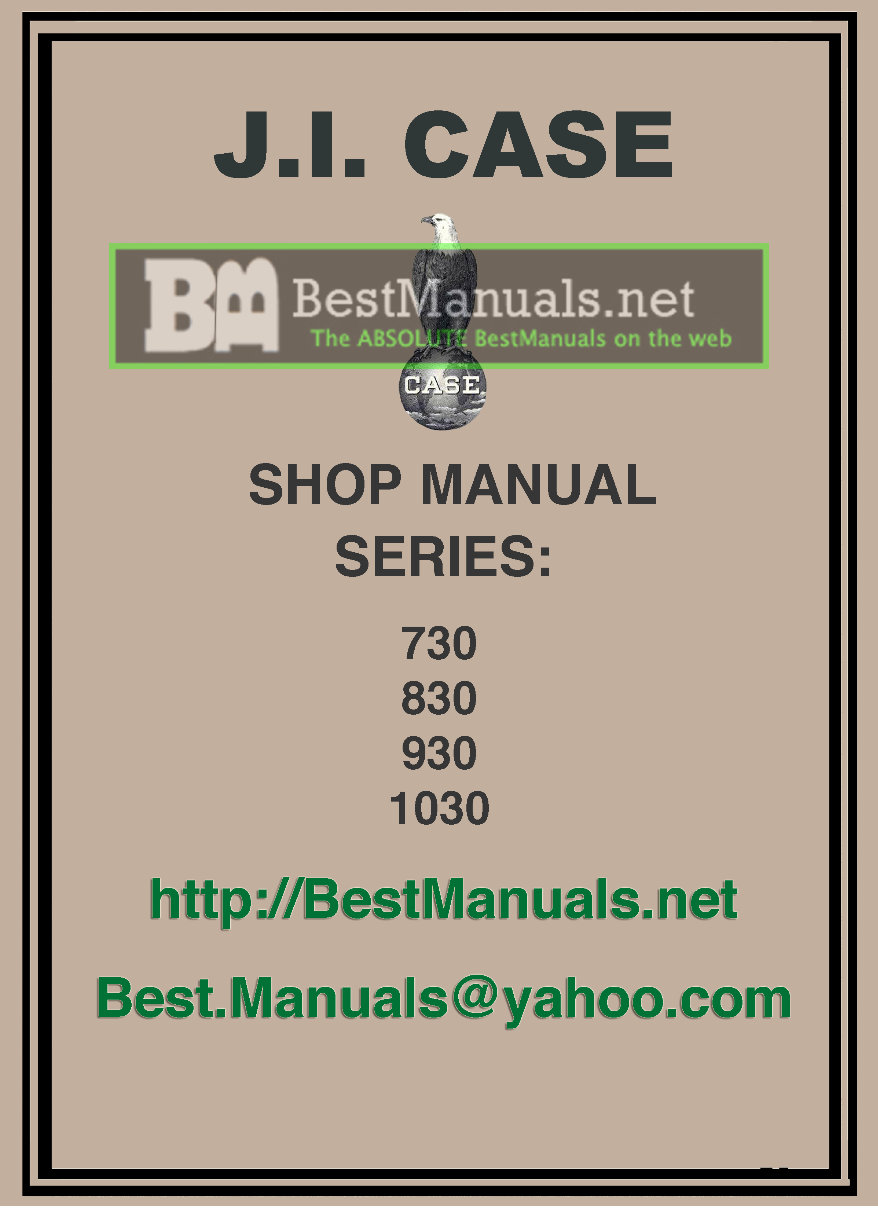 Case 730, 830 & 930 Tractor FACTORY Service Repair Manual - IMPROVED - preview img 1