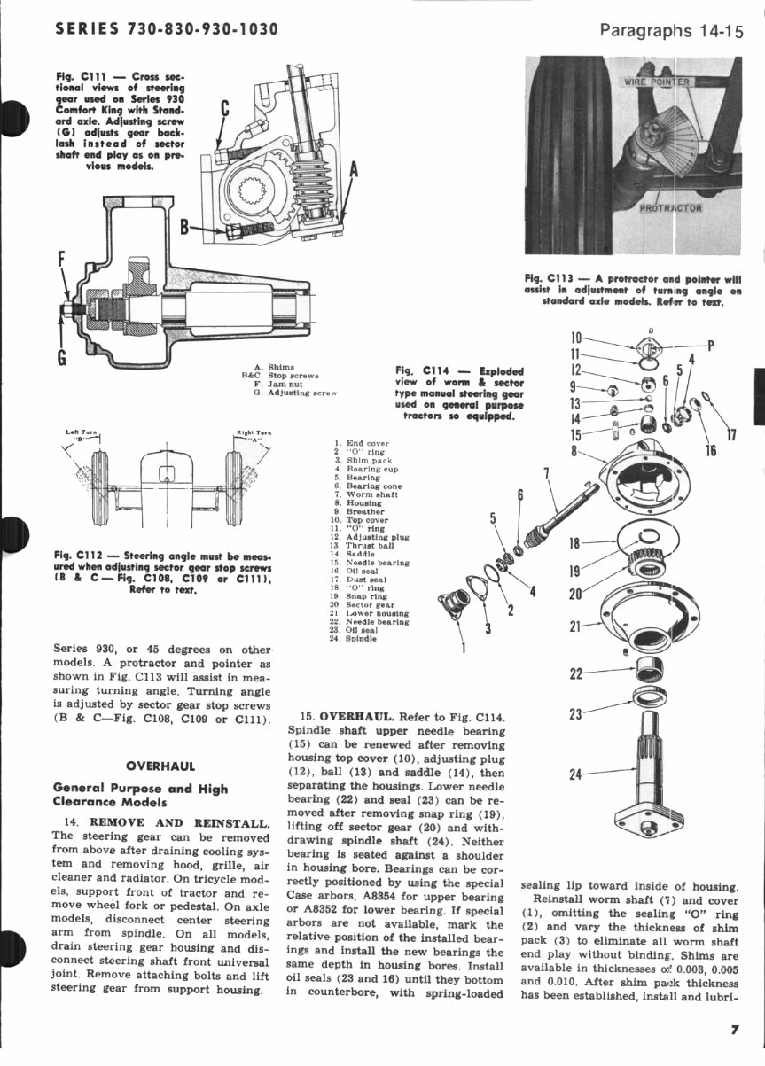 Case 730, 830 & 930 Tractor FACTORY Service Repair Manual - IMPROVED - preview img 7