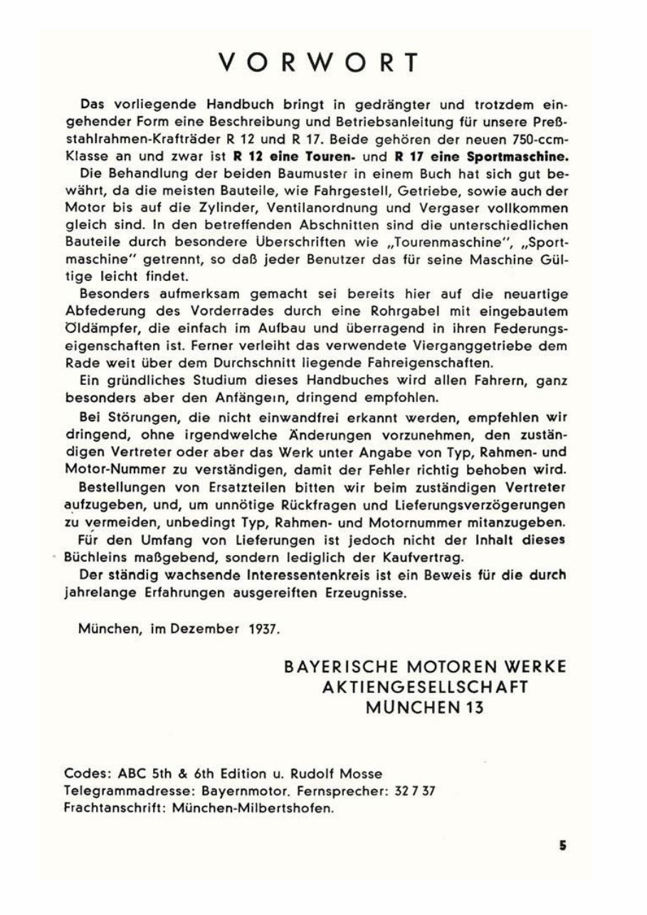 1937 BMW R12 - R17 Service & Repair Manual preview img 5