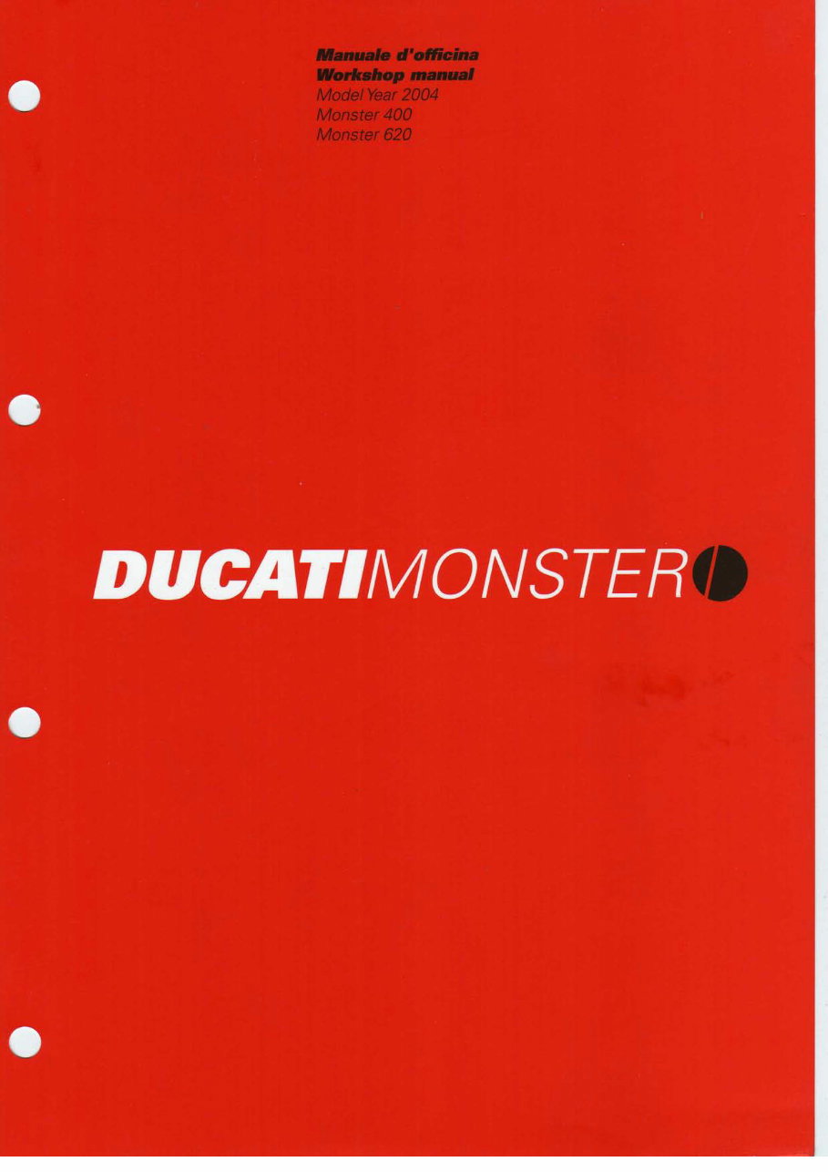 Ducati Monster 620 2002 Service Repair Manual | Download Manual