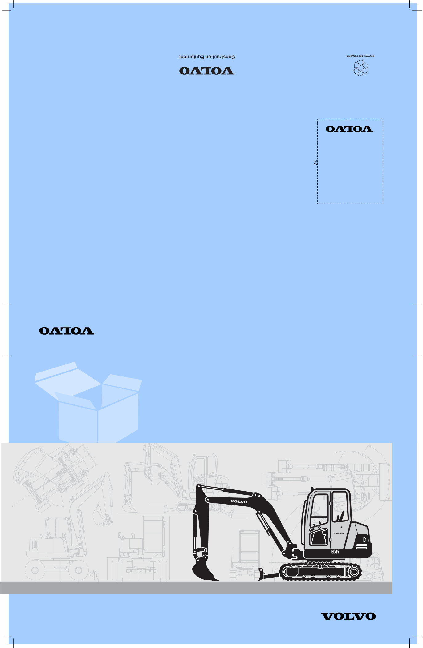 Volvo Excavator EC45 EC 45 Parts Manual Catalog preview img 1