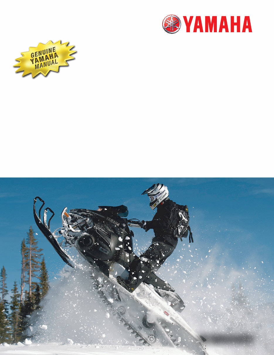 Yamaha FX NYTRO snowmobile (Models: FX10X FX10RTX FX10RTRX FX10RTRAX FX10MTX FX10MTRX FX10MTRAX ) (YEARS: 2007 2008 2009 2010 ) preview img 1