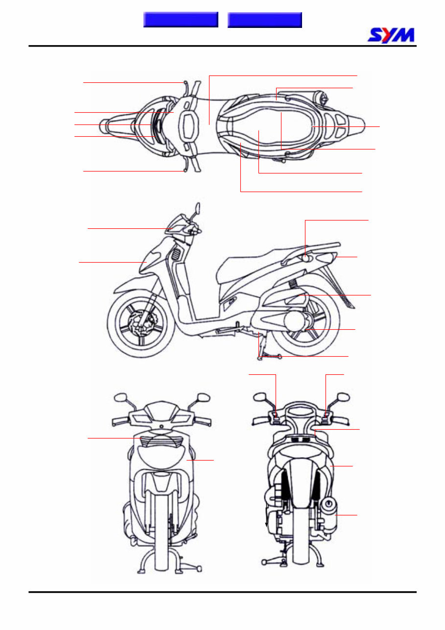 SYM HD200 HD 200 Scooter Bike Workshop Repair Service Manual preview img 5