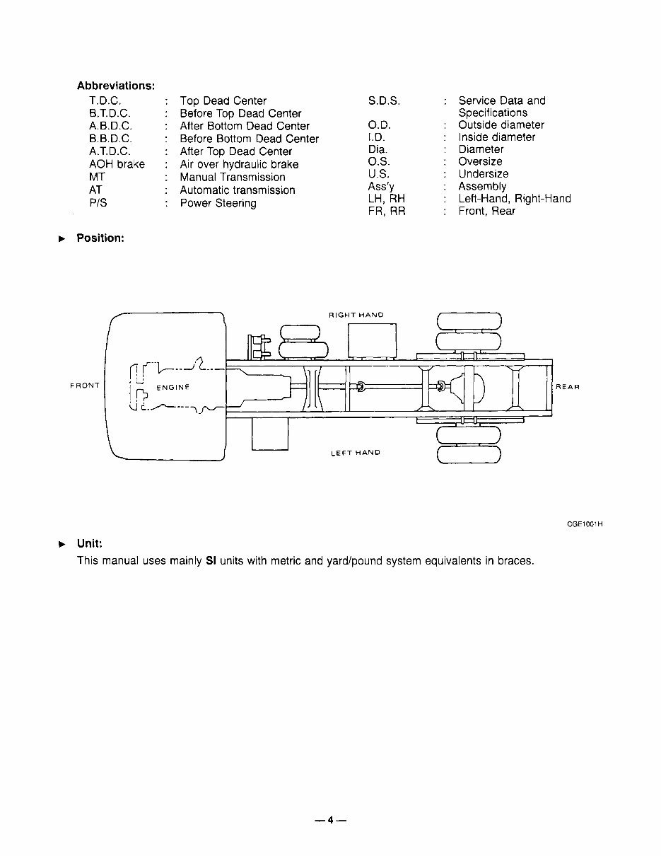 99 - 04 Nissan UD 1200 / 1400 Service Manual preview img 6