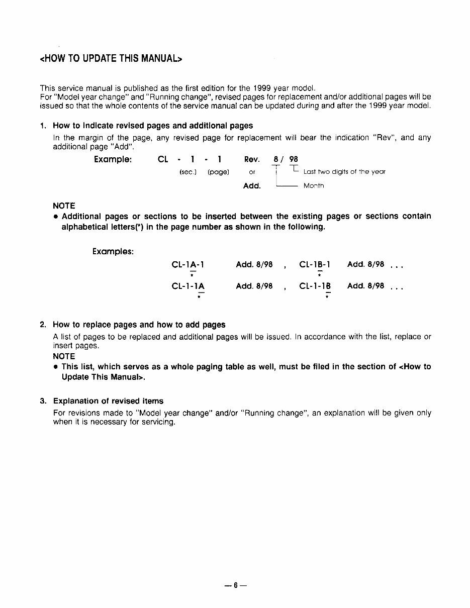 99 - 04 Nissan UD 1200 / 1400 Service Manual preview img 8