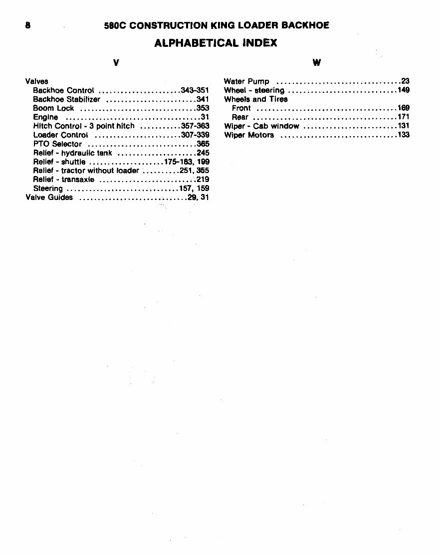CASE 580C CONSTRUCTION KING BACKHOE Parts Catalog Manual preview img 9