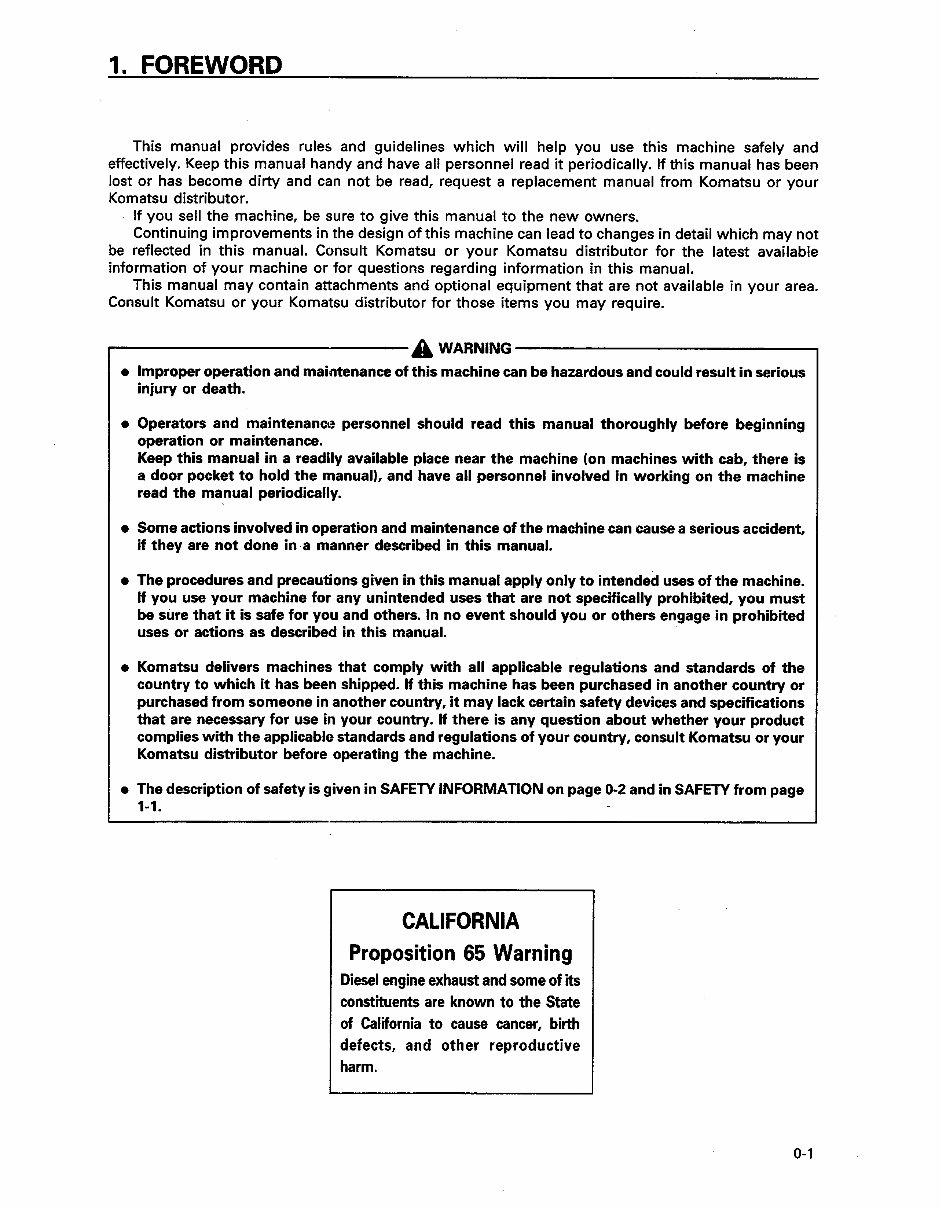 KOMATSU D41E-6 D41P-6 BULLDOZER Operation Maintenance Manual preview img 2
