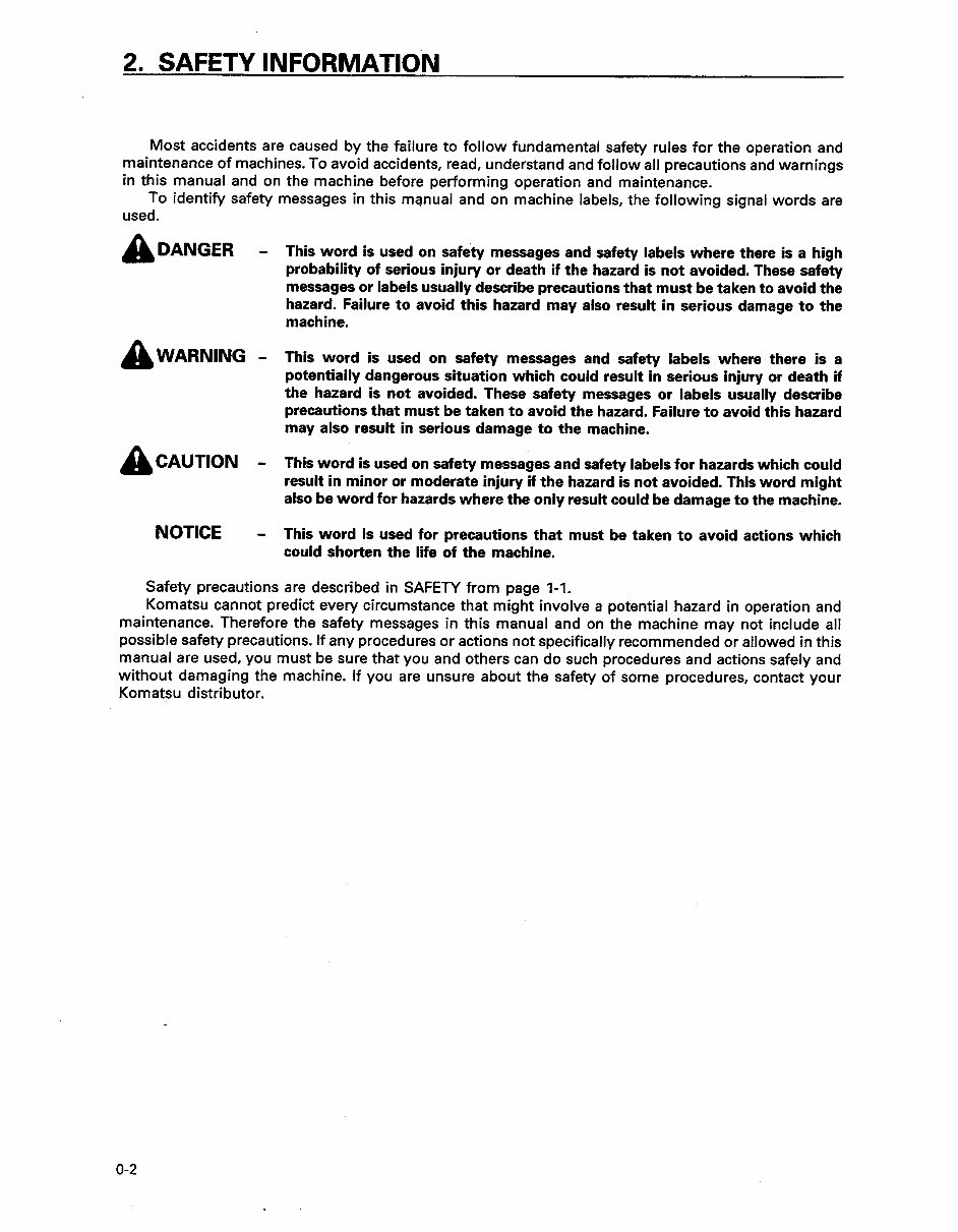 KOMATSU D41E-6 D41P-6 BULLDOZER Operation Maintenance Manual preview img 3
