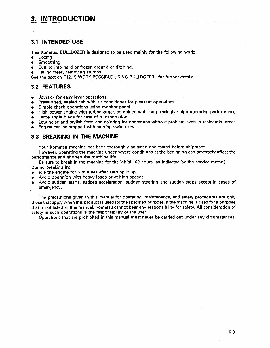 KOMATSU D41E-6 D41P-6 BULLDOZER Operation Maintenance Manual preview img 4