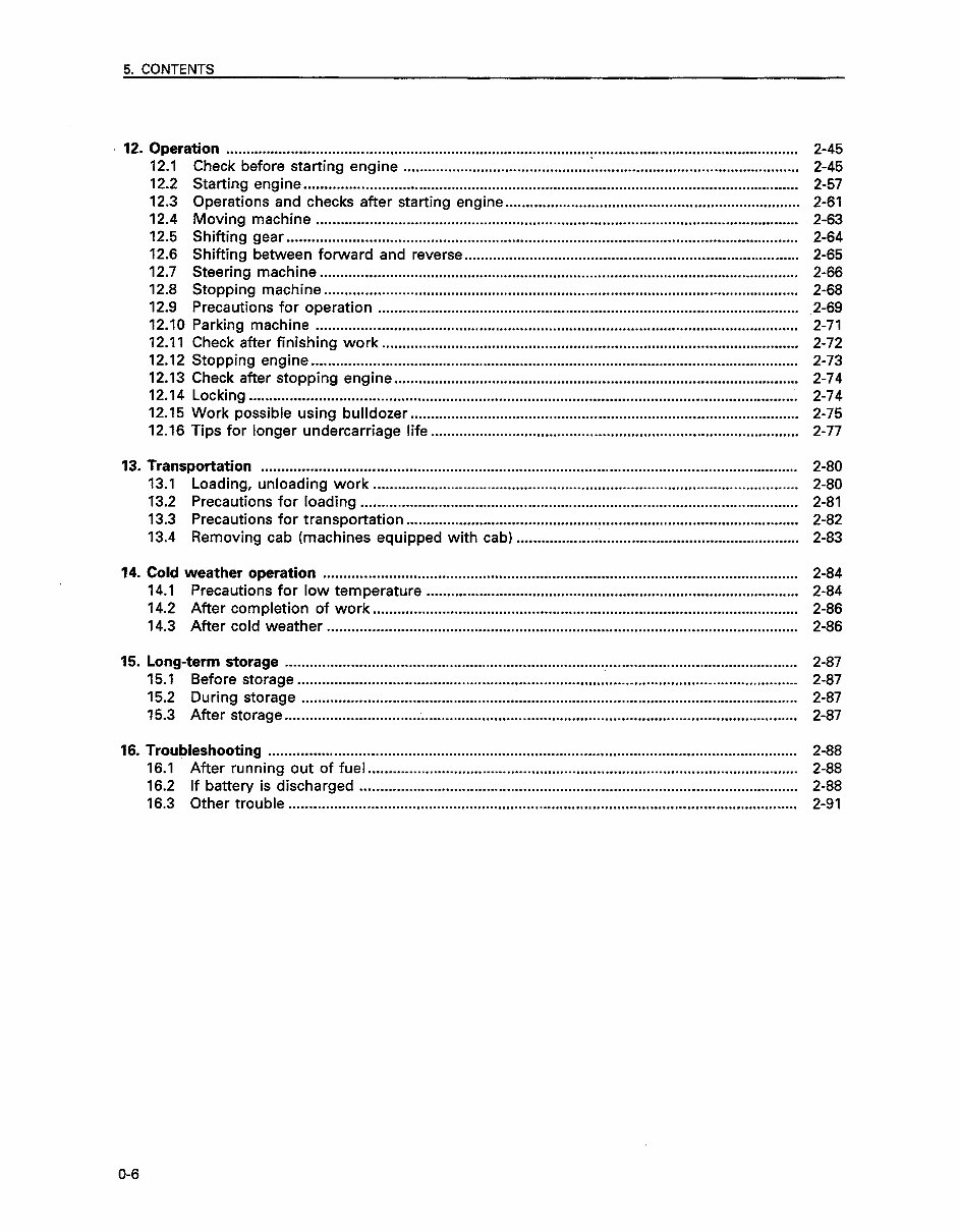 KOMATSU D41E-6 D41P-6 BULLDOZER Operation Maintenance Manual preview img 7