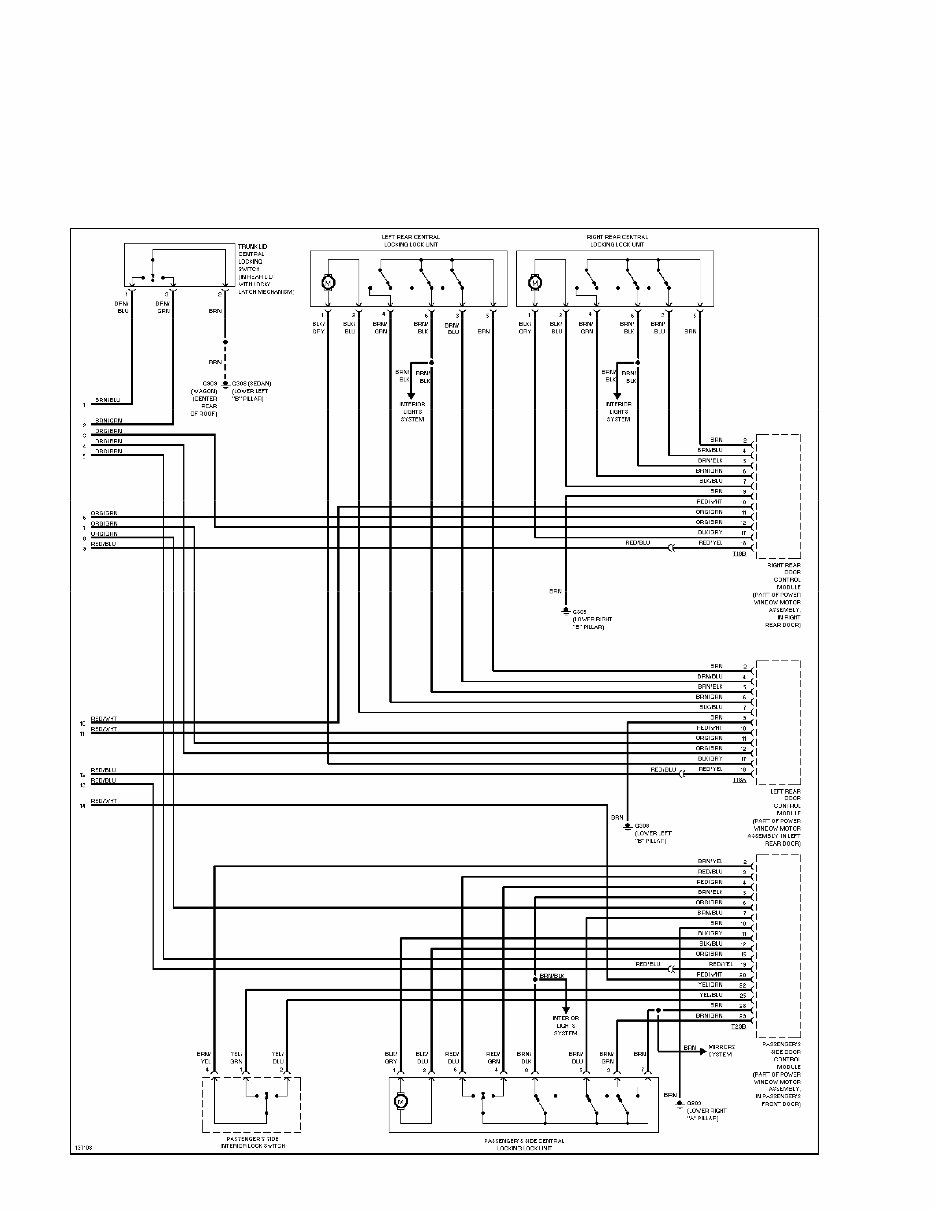 2001 Volkswagen VW Passat Electrical Wiring Diagrams Manual preview img 4