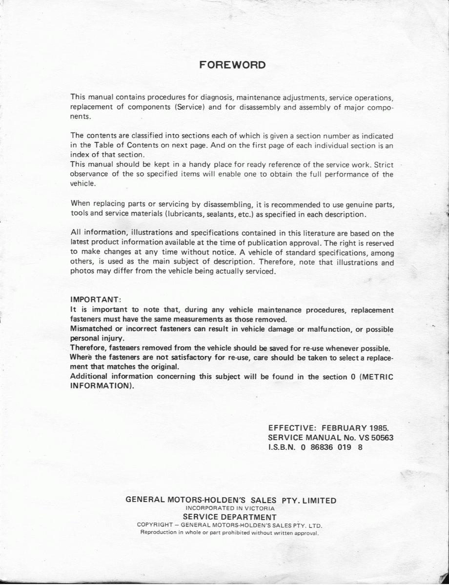 1985-1987 Suzuki Sierra Holden Drover QB Series repair manual preview img 3