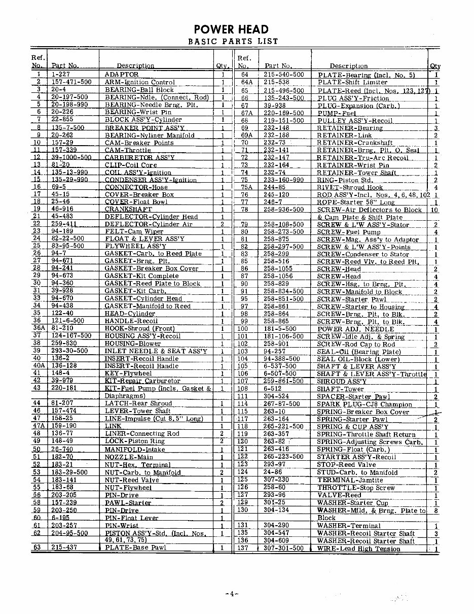 Clinton outboard K700 7 hp owners & parts manual preview img 5