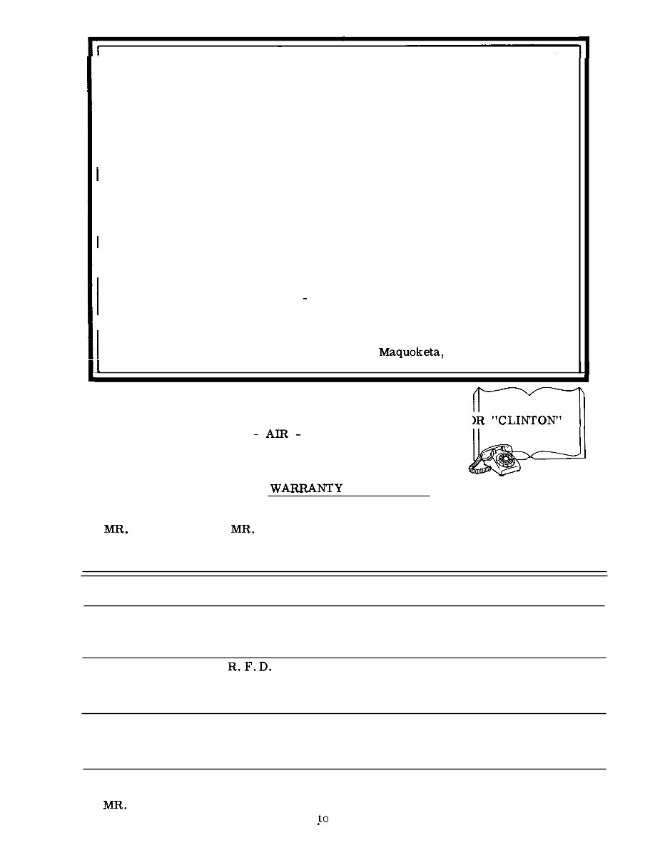 Clinton outboard K700 7 hp owners & parts manual preview img 8