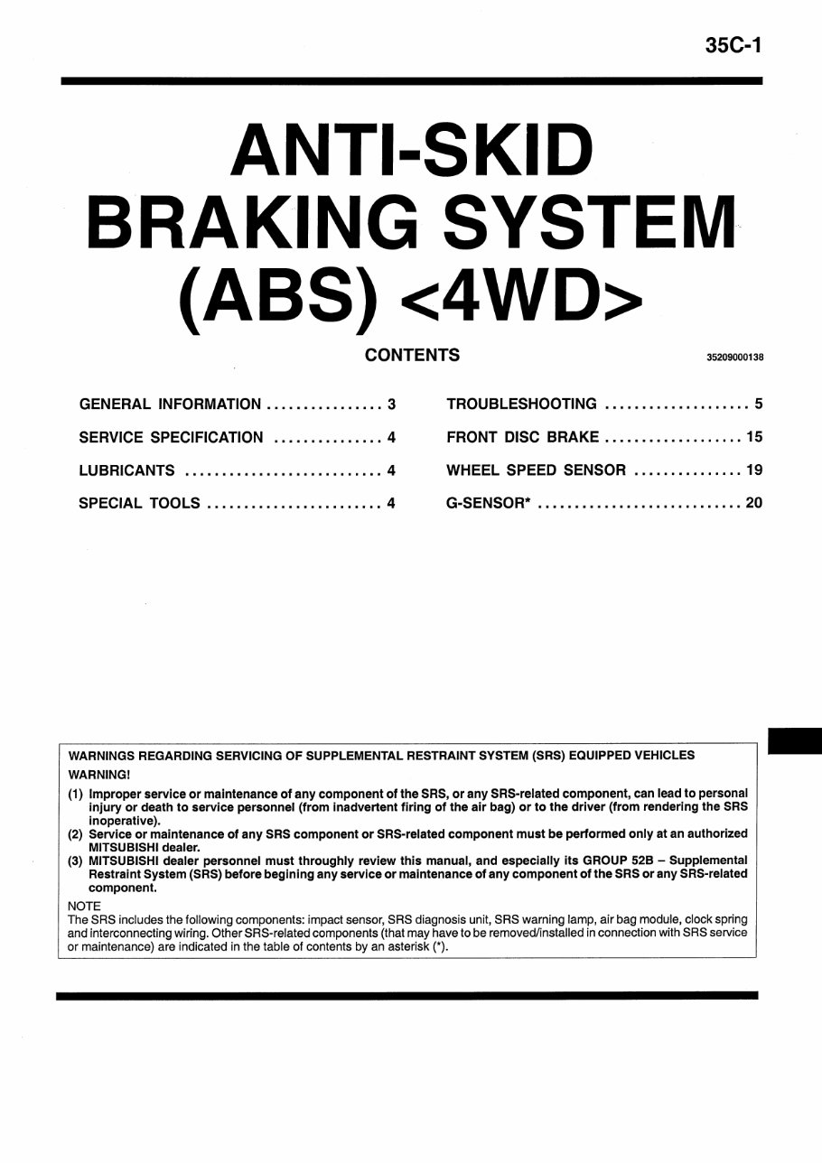 1996-2007 Mitsubishi Triton Service & Repair Manual preview img 2