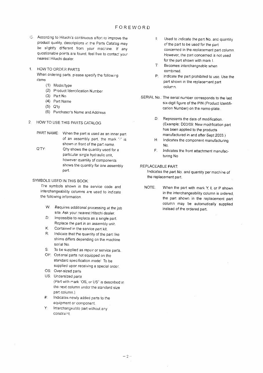 Hitachi Zaxis 200 200LC Parts Catalog preview img 6