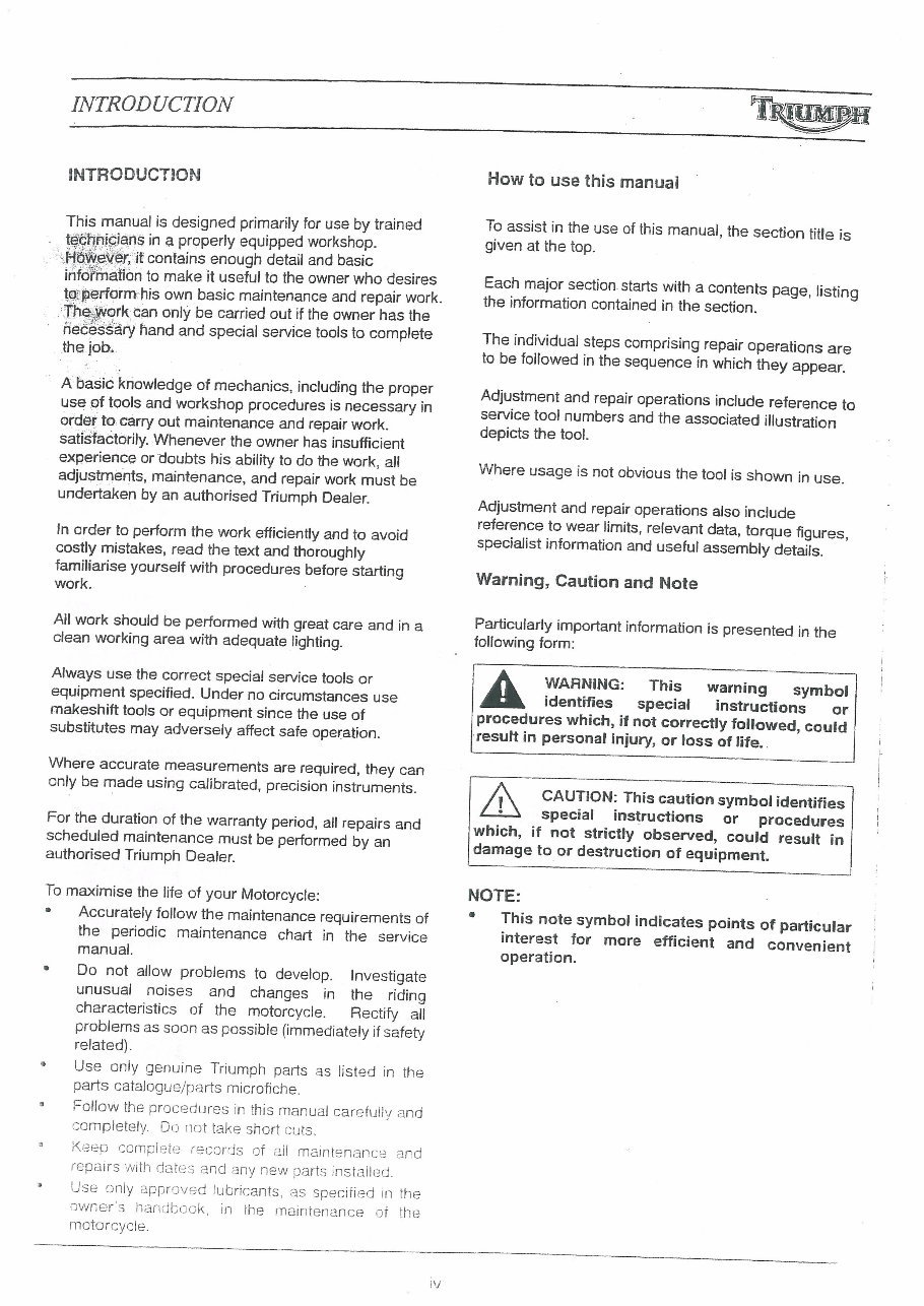 Triumph Speed 4 TT600 Motorcycle Complete Workshop Service Repair Manual 2000 2001 2002 2003 2004 2005 2006 preview img 3