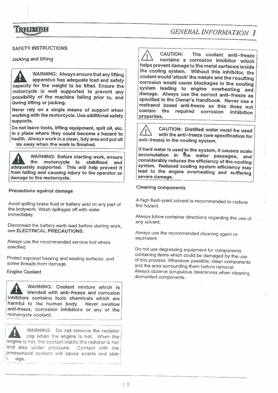 Triumph Speed 4 TT600 Motorcycle Complete Workshop Service Repair Manual 2000 2001 2002 2003 2004 2005 2006 preview img 8