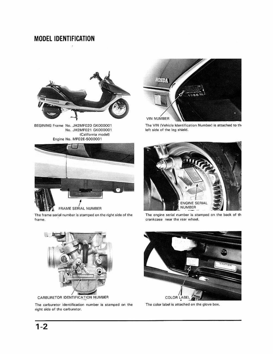 HONDA CN250 HELIX Service Repair Manual 1993 ONWARD preview img 2