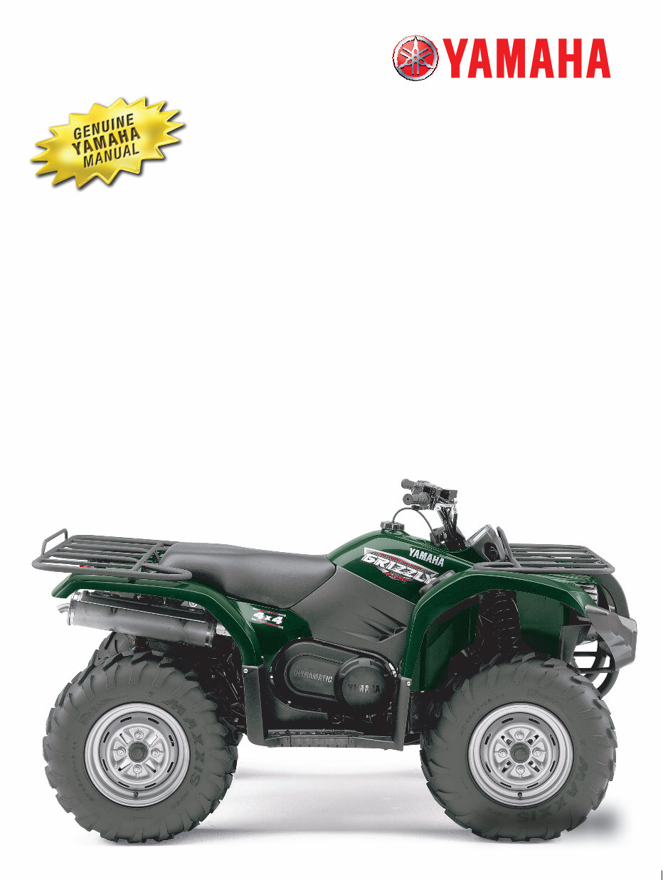 2003-2014 Yamaha Grizzly 450 4WD (YFM450FAR) OEM Service & Repair Manual preview img 1