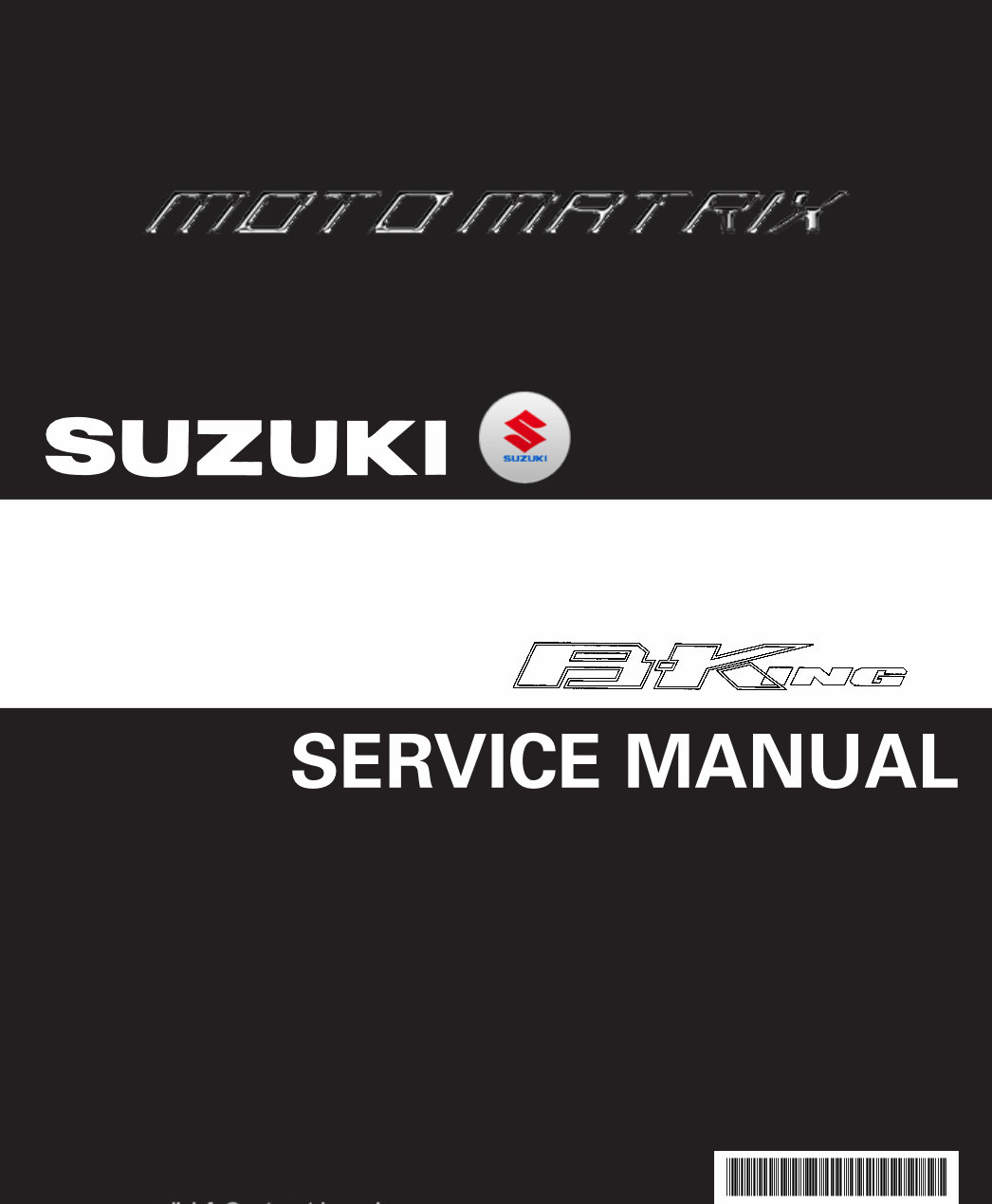 Suzuki GSX1300BK B-King 2007-2009 Workshop Service Manual preview img 1